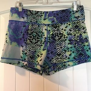 Mermaid scale spandex shorts